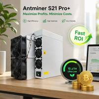 Antminer S21 Pro+ 245T Bitcoin Miner SHA256 ASIC 15J/T Máquina de minería BTC de ultraeficiencia Bitmain S21 Pro Plus