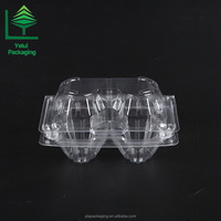 Boîte de rangement en plastique PET transparente Yelui HP2 Extra Jumbo à 2 compartiments, fabrication chinoise, design résistant aux fissures, utilisation en élevage avicole