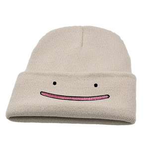 <span class=keywords><strong>Gorro</strong></span> de lana de punto jacquard con diseño de dibujos animados de anime Ditto, bordado, estilo hip-hop, elástico para cabeza de 56-58 cm, <span class=keywords><strong>gorro</strong></span> para el frío, venta al por mayor - Product Image 5