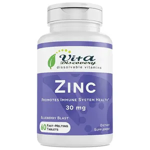 Zinc Supplement for Immune Support Fast Dissolve Zinc Tablets Pure Zinc Vitamins and Supplements