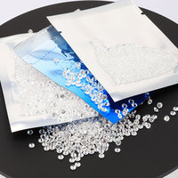 Hanyu En Gros Zircone Cubique Mêlée 3A 4A 5A Taille Ronde Brillant CZ Pierre Gemme Zircon Blanc Zircone Cubique