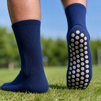 Chaussettes de sport antidérapantes de qualité professionnelle avec bande de compression pour l'arche du pied, chaussettes de football antidérapantes pour club de football