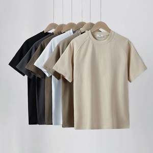 Camiseta Casual de Manga Corta para Hombre, 260g, 100% Algodón, Cuello Redondo, Estampado Luminoso Bordado de Alta Calidad, Corte Regular, Tejido Grueso, Secado Rápido - Product Image 1