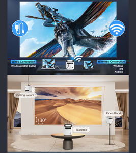 Projecteur Aokang Native 720P, luminosité 350 ANSI, 4K Smart Android 12, Wifi 6, BT 5.2, mise au point automatique, <span class=keywords><strong>correction</strong></span> trapézoïdale - Product Image 5