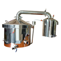 80L 304 en acier inoxydable feu ouvert chauffage distillateur d'eau distillée machine Brandy machine liqueur machine
