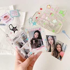 Porte-cartes personnalisé, souvenirs K-pop, <span class=keywords><strong>prix</strong></span> d'usine, porte-cartes en PVC pailleté, étui pour photocard, porte-clés en plastique - Product Image 4