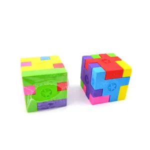 Neue ankunft großhandel bleistift gummi radiergummi rubik cube radiergummi für schule