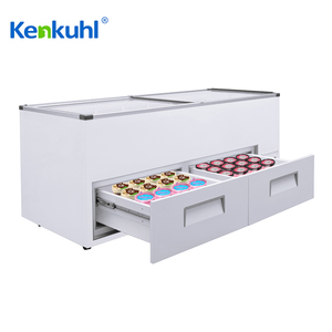 Kenkuhl 700L-800L helado paleta carne pastel exhibición congeladores frigoríficos <span class=keywords><strong>con</strong></span> cajón - Product Image 4