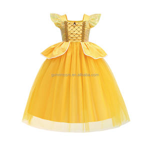 RTS TV & Movie Girls Yellow Beauty and Beast Princess Disfraz para Belle Carnival Disfraces de Halloween para niños Belle Dress Princess - Product Image 2