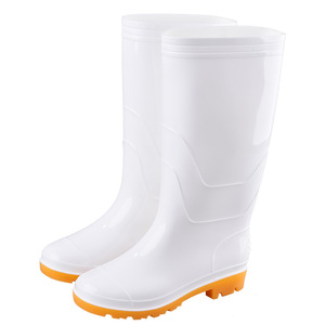 Bottes de travail en PVC et caoutchouc blanc, résistantes aux produits chimiques, aux acides, aux alcalis et aux huiles, pour l'industrie alimentaire, l'exploitation minière, l'agriculture et les travailleurs agricoles - Product Image 1