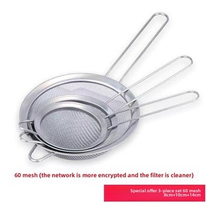 Đa Chức Năng 60 # Thép Không Gỉ Nhựa Skimmer Dày Sữa Đậu Nành Lọc Lưới Chiên Giỏ Bột Sàng Cho Nhà Bếp - Product Image 6
