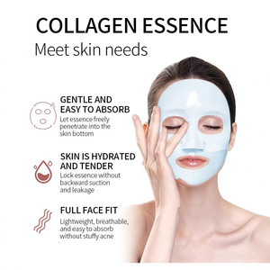 <span class=keywords><strong>Masque</strong></span> Visage Hydratant et Raffermissant au Collagène Bio Profond, 4 Feuilles en Boîte, Anti-Âge, Faible Poids Moléculaire, Nourrissant - Product Image 3