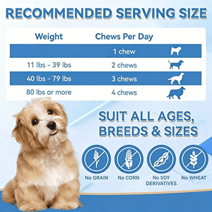 OEM/ODM Golosinas Calmantes <span class=keywords><strong>para</strong></span> <span class=keywords><strong>Perros</strong></span> y Gatos <span class=keywords><strong>para</strong></span> el Alivio de la Ansiedad por Tormentas, de Absorción Rápida - Product Image 2