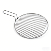 Grilles de barbecue circulaires en acier inoxydable 310S soudées, 15cm-60cm, pour cadre de terrasse, en treillis métallique, pour cuisson à la chaleur directe, vente en gros