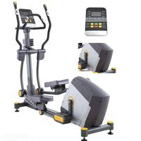 Máquina Elíptica Manual Comercial |   Bicicleta Elíptica de Alta Resistencia con Frenado Magnético y Pantalla LED para Entrenamiento Cardiovascular en Gimnasio