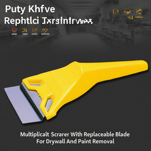 Grattoir multifonction avec lame remplaçable pour le décapage de la peinture et des plaques de plâtre - Product Image 3