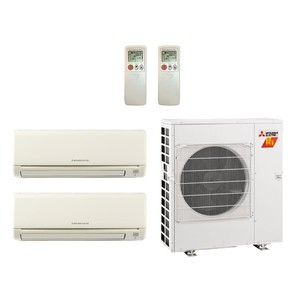 Sistema de Bomba de Calor Mini Split sin Ductos de 2 Zonas Mitsubishi de 12000 BTU, Solo Refrigeración, 65W, Energía Solar, COP 13.38, EER 12.5, para Hogares en Japón - Product Image 3