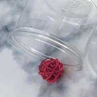 NH H Boîte transparente sans BPA de qualité alimentaire avec couvercle à décoller complet, sérigraphie, boisson énergétique vide en plastique pour animaux de compagnie.