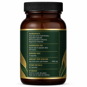 Enzymes Prebiotics Natural Supplement Green Extract D3 K2 Complex Magnesium Glycinate 1160mg Vera Aloe Oil Dairy-Free 60/Bottle - Product Image 6