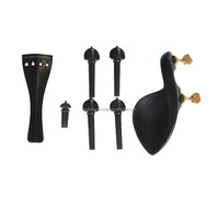 Viola Tailpiece Set in Ebonywood with Black Fittings Polished Finish Exquisite Durable Light From Meghna International MEG-008