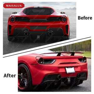 Aileron arrière en fibre de carbone Style N pour Ferrari 488 GTB/Spider 2015-2020 Performance Upgrade Racing Trunk Wing - Product Image 5