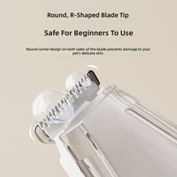 Kit de toilettage pour animaux de compagnie en céramique ABS moderne pour chats et chiens, tondeuse multifonction rechargeable avec aspiration intégrée, faible bruit, pour la perte de poils