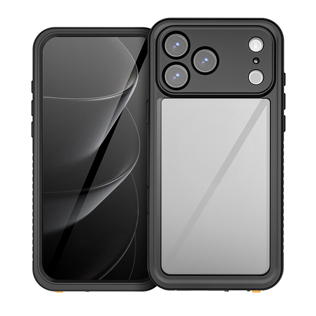 IP68 Waterproof Dustproof Cases with Built-in Screen Protector Full Body Protective Front Back Cover for iPhone 17 Pro Max