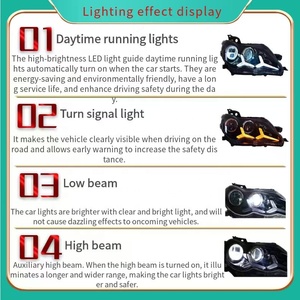 2005-2009 cho Toyota Mark x Reiz tất cả các mô hình <span class=keywords><strong>LED</strong></span> tự động phụ kiện <span class=keywords><strong>LED</strong></span> ống kính máy chiếu DRL Đèn pha 6000K Nhiệt độ màu - Product Image 6