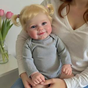Nouvelles poupées reborn réalistes de 55 cm pour filles, jouets de 22 pouces, poupées reborn en silicone réaliste à corps entier pour filles - Product Image 3