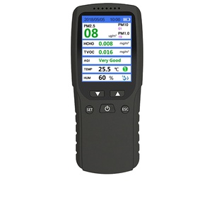Monitor portátil de calidad del aire con pantalla LCD digital para detección en tiempo real de PM2.5, TVOC, formaldehído, temperatura y humedad - Product Image 3