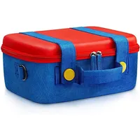 Sac Mario de grande capacité en matériau EVA imperméable avec un ensemble complet d'accessoires pour Nintendo Switch