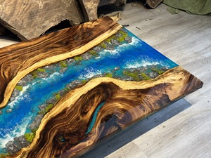 CONTACTEZ DÈS AUJOURD'HUI!!! Meubles de salle à manger Offre Spéciale Table en bois massif et résine époxy Top prix le plus raisonnable - Product Image 6