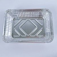 Barquette carrée en aluminium, qualité alimentaire, jetable, résistante à la chaleur, pour la restauration, les compagnies aériennes et la pâtisserie