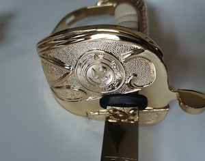 Noeud d'épée OEM pour uniformes d'officiers Accoutrements et accessoires d'uniformes Vente en gros Officiers britanniques <span class=keywords><strong>Shipman</strong></span> Noeud d'épée Fil d'or - Product Image 6