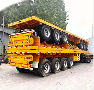 Remolques de Camión Semirremolque de Plataforma Nuevos y Usados de 2, 3 y 4 Ejes, 60 y 80 Toneladas, para Contenedores de 20, 40 y 45 Pies, en Venta - Product Image 2