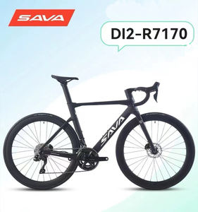 Bicicleta de <span class=keywords><strong>Carretera</strong></span> de Fibra de Carbono de Fábrica SAVA Di2-R7170 24 Velocidades Grupo de Cambio Electrónico Freno de Disco Bicicleta de Carreras para Adultos - Product Image 2