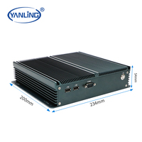 Computadora de control industrial N100 resistente con puertos multiserie Diseño sin ventilador integrado en stock Accesorios de computadora industrial