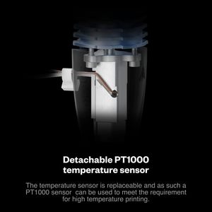 Phaetus Rapido Plus 350.C Hotend 2 UHF V2.0 1.75mm Negro PT1000_B Nuevo - Product Image 4