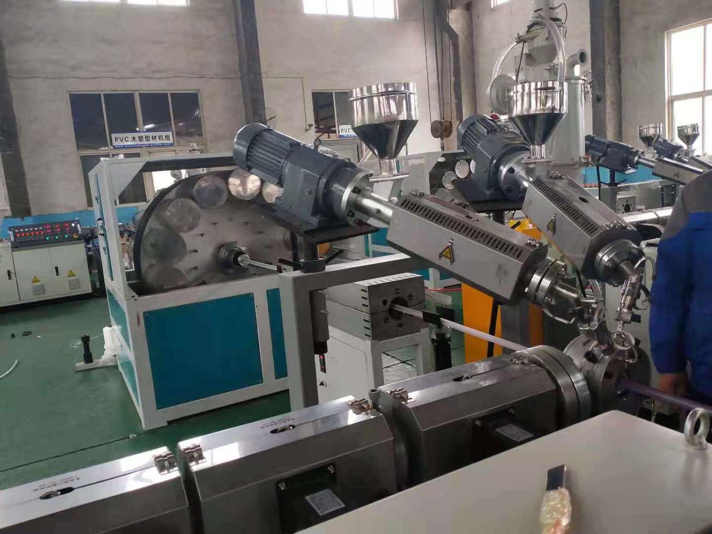 garden irrigation soft pipe extrusion line /PVC fiber reinforced pipe production line