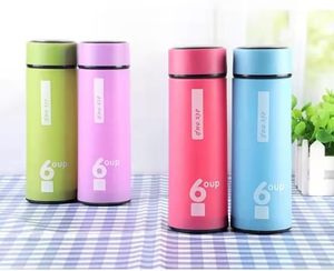 Hot Selling Classic 450ml Portable Eco-Friendly Glass Water <b>Bottle</b> with 2 Cups for Business Events Gift and Custom Logo - Product Image 5