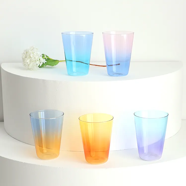 Bicchieri di vetro resistenti al calore fatti a mano in stile giapponese whisky creativo vino estero birra succo domestico bicchieri di vetro resistenti al calore