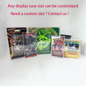 Boîte en acrylique pour cartes Pokémon avec couvercle magnétique, pour boosters et coffrets d'entraînement Elite - Product Image 3