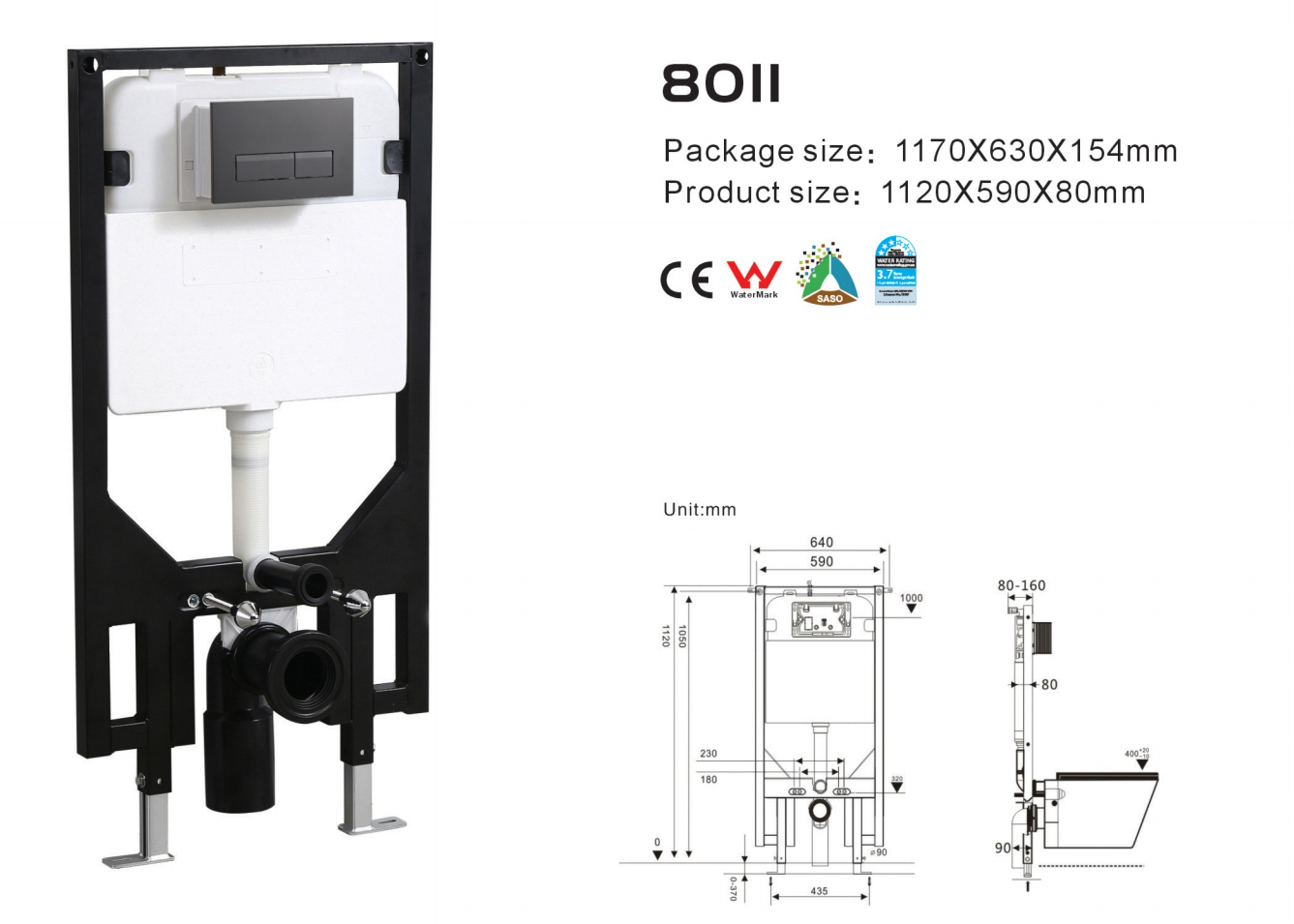 Bathroom Suspended Toilet Hidden Water Tank Sanitary Ware Wall Hung Wc Toilets Concealed Cistern Set In Wall · image 2