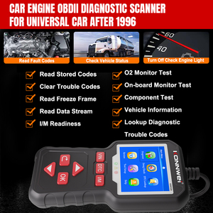 Analizador de código de falla de diagnóstico de vehículo <span class=keywords><strong>OBD</strong></span> II, luz de motor transparente, reinicio de datos en vivo, escáner Plug and Play kW - Product Image 4