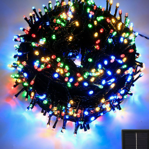 Guirlande lumineuse solaire LED multicolore de petite taille pour l'extérieur, classée IP65, décorative, pour une utilisation résidentielle dans le jardin - Product Image 1