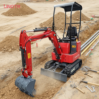 Mini-excavatrice sur chenilles de 1,5 T certifiée CE, fabriquée en Chine, avec moteur, pompe, boîte de vitesses et engrenages haute performance, pour l'exportation