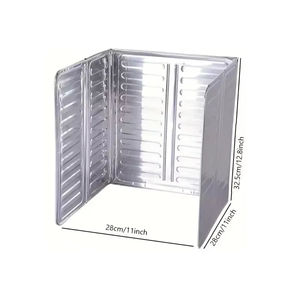 GLF Pare-éclaboussures de cuisine écologique en feuille d'aluminium souple anti-éclaboussures, <span class=keywords><strong>protection</strong></span> contre les brûlures - Product Image 5