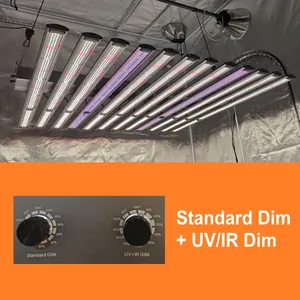 Foldable Greenhouse LED Grow Light Full Spectrum UV IR Professional Indoor Hydroponics Growing System 1060w Bar Growing Lamp