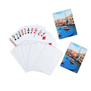 グリーティングカード昇華空紙ゲーム旅行用昇華ボックス付きトランプ/父の日ギフト - Product Image 1