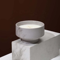 YBH Pot à Bougie Céramique Noir Gris Mini Mignon Meilleure Vente, Surface Lisse Mate, Élégance Raffinée pour Fabrication de Bougies